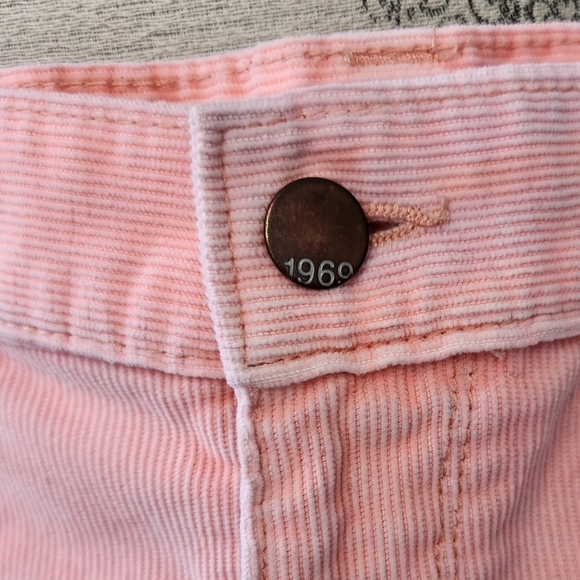 pink corduroy cutoff shorts - Picture 5 of 11